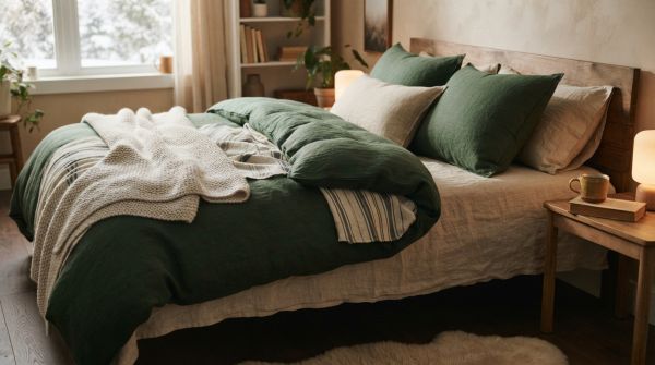 Choisir un drap housse en lin pour un hiver douillet