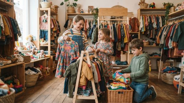 Vêtement d'occasion : l'éthique à portée des enfants