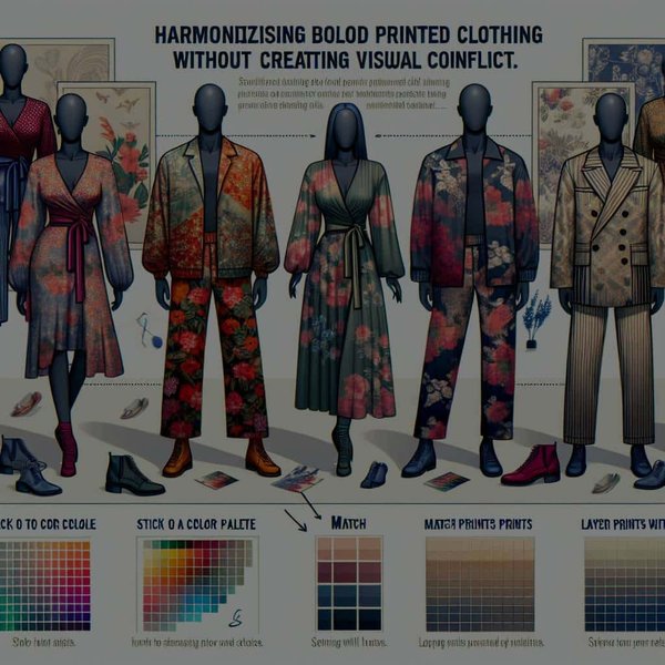 Comment harmoniser des vêtements à imprimés audacieux sans créer de conflit visuel ?