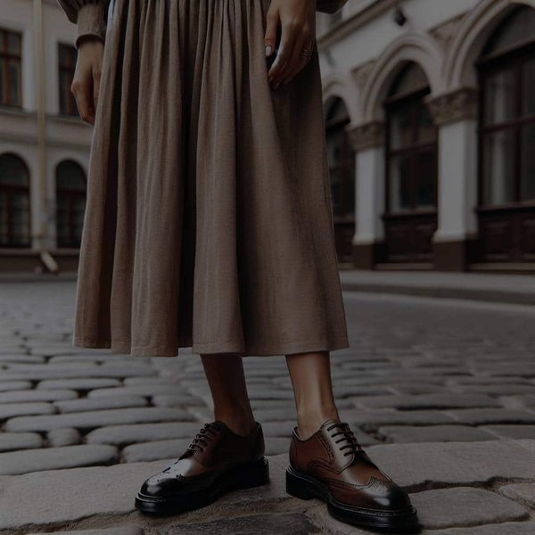 Quelles astuces pour porter des derbies en cuir avec une robe midi pour un style androgyne chic ?